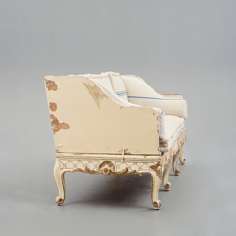 A Swedish Rococo 18th century sofa.