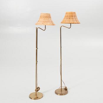 Floor lamps, a pair, model G 132, Bergboms, late 20th century.