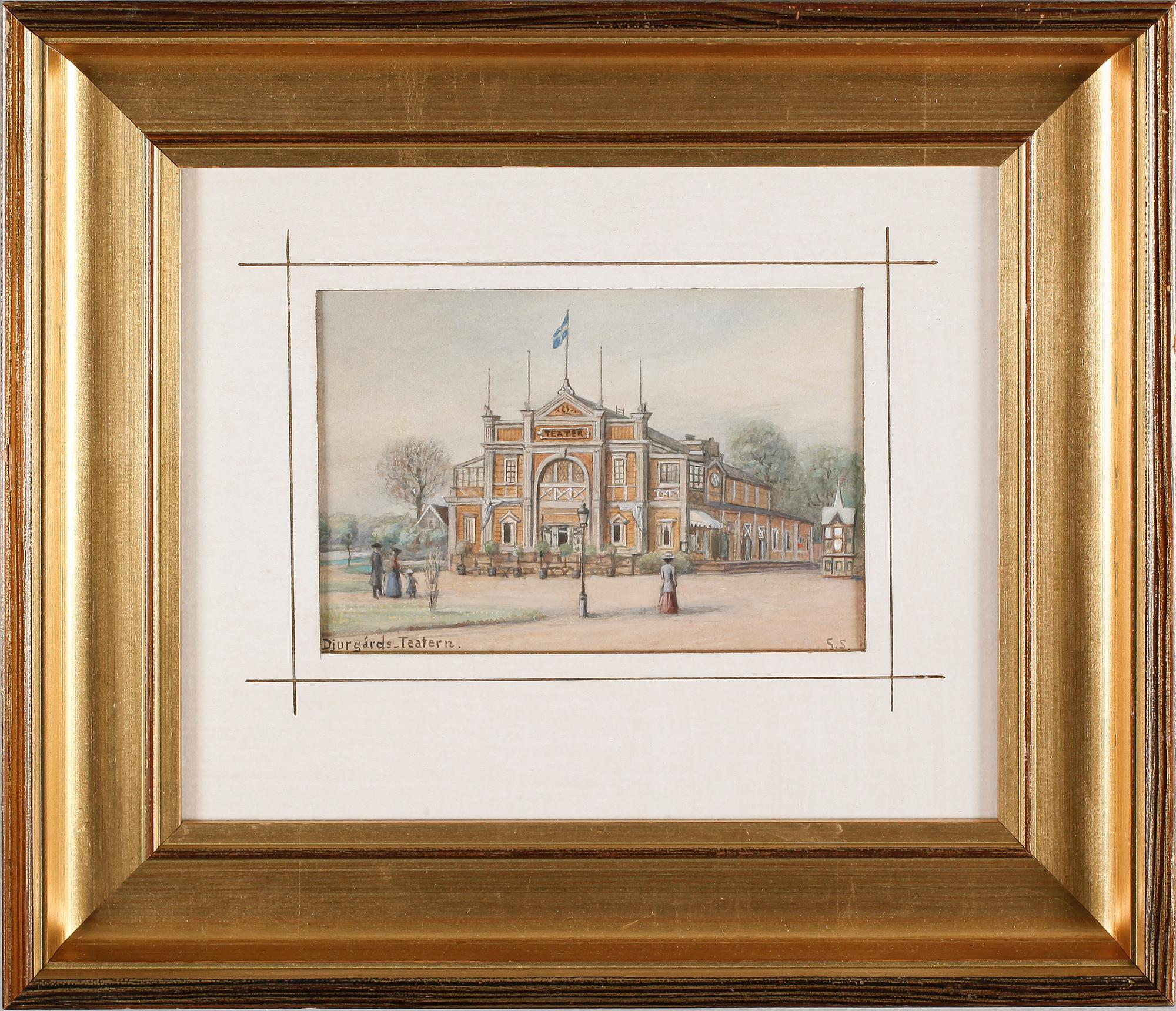 GEORG STOOPENDAAL, 2 st, akvareller, monogramsignerade.