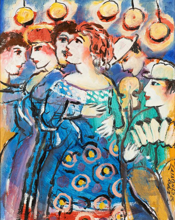 Zamy Steynovitz, olja på duk, signerad.