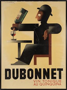 Adolphe Mouron Cassandre, after. Lithographic poster, Axel Andreasen & Sønner, Copenhagen, Denmark, 1950's.