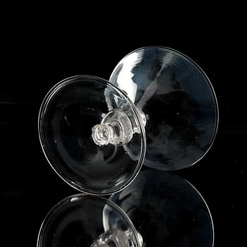 A wine glass, 18th Century, presumably Dutch.
