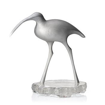 Tapio Wirkkala, an aluminium sculpture of a bird, 'Suokurppa' (Bog snipe), model 'TW 513', Kultakeskus Oy, Finland 1970s.