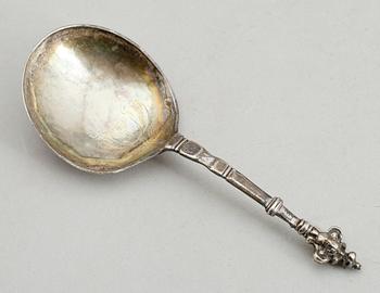 SUPSKED, silver, Anders Falck, Jönköping 1736. Vikt ca 34 g.