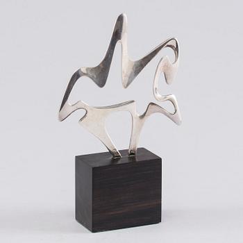 A Hennning Koppel Georg Jensen abstract horse sculpture, Sterling silver.