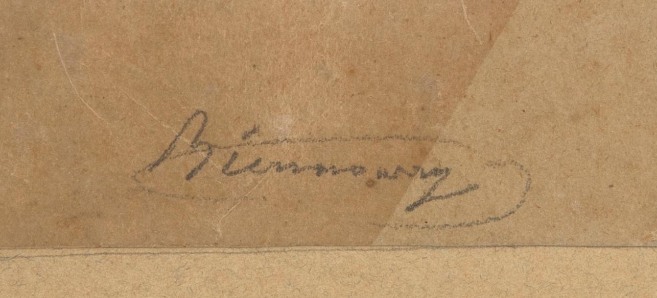 Victor Francois Biennourry, Sittande italiensk kvinna.