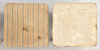 A set of four Gustavian stools, early 19th century.