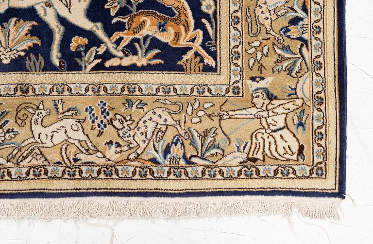 Rug, Tabriz, figural, approximately 230 x 140 cm.