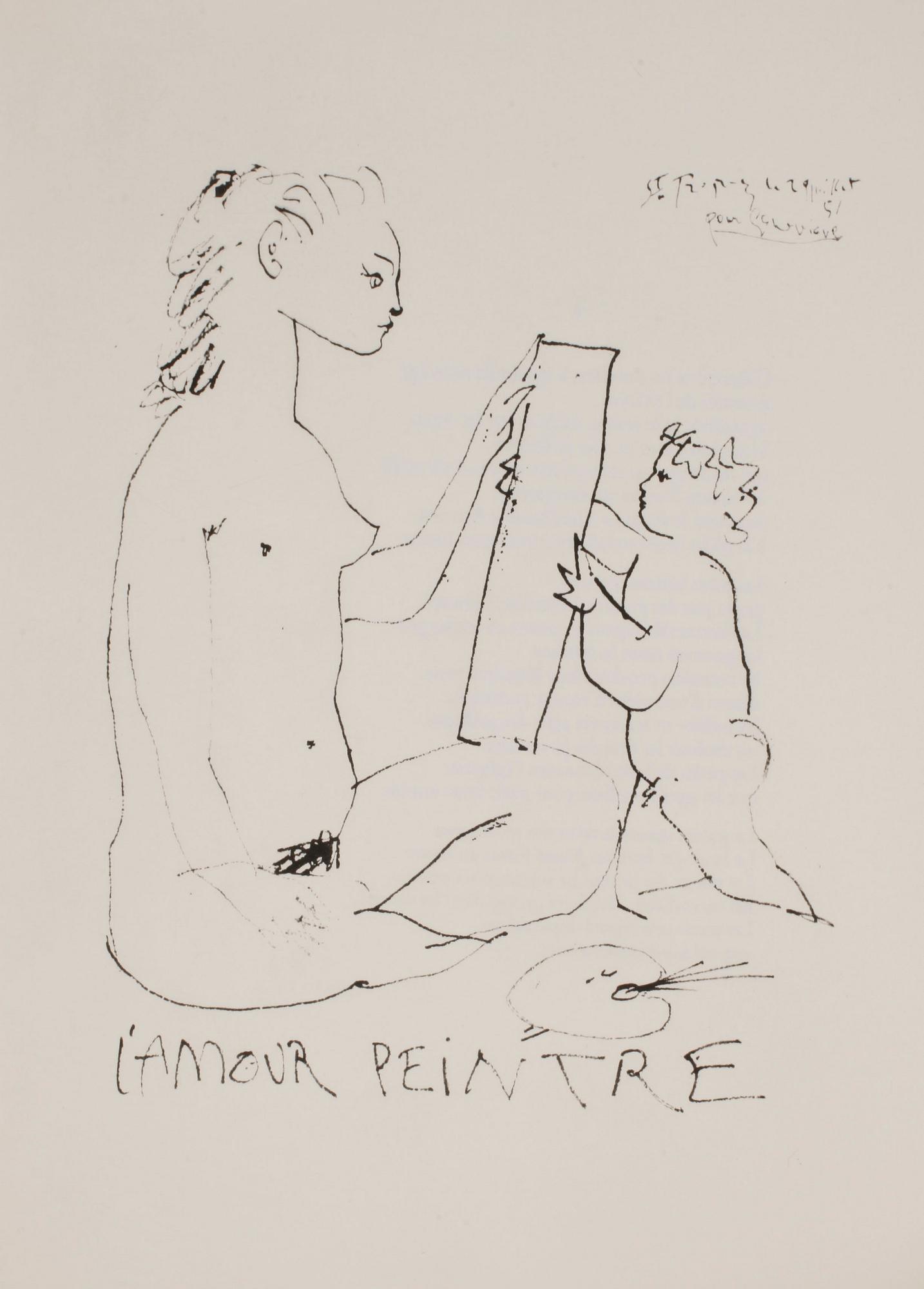 PABLO PICASSO, after, "Le Soleil Ebloui", Geneviève Laporte, Plon, Paris, 1974.