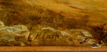 HENRY EARP, olja på pannå, signerad.