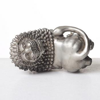 Anna Petrus, a pewter sculpture of a lion, Svenskt Tenn, Stockholm 1960.