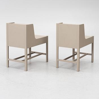 Bedside tables, a pair, second half of the 20th century.