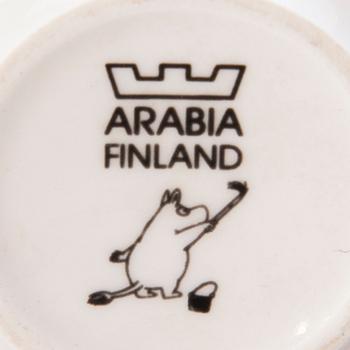 MUUMIMUKI, lastenmuki, posliinia, "Ilonen perhe", Arabia. Ei tuotannossa.