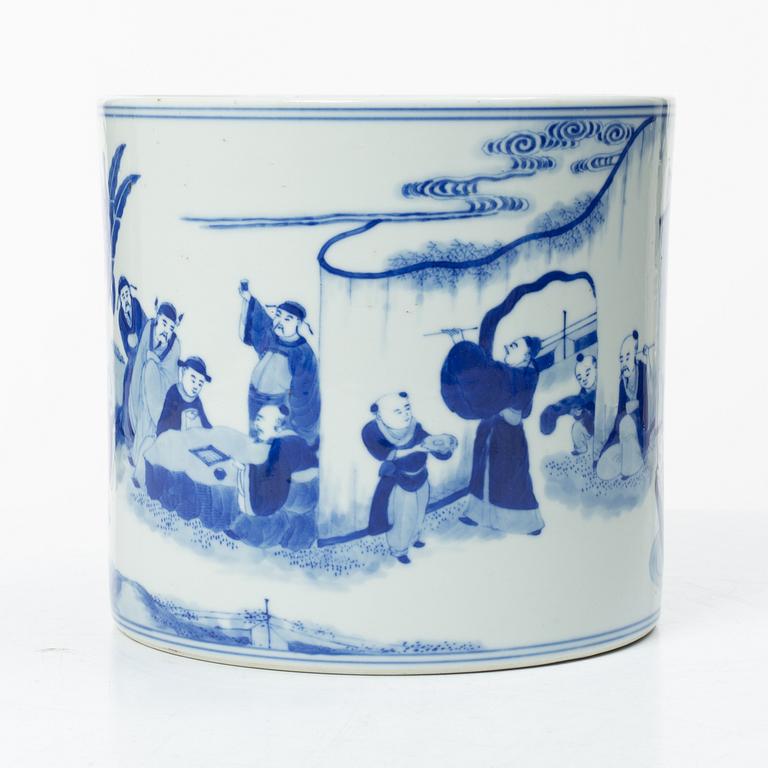 Penselställ, porslin, Kina, sen Qingdynasti / 1900-tal.