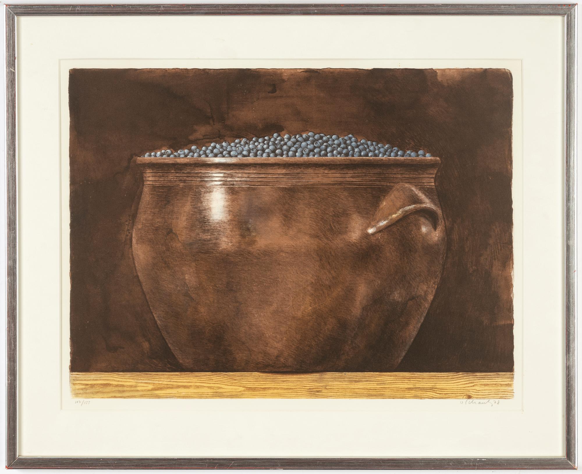 Philip von Schantz, lithograph in colours, 1978, signed 107/155.