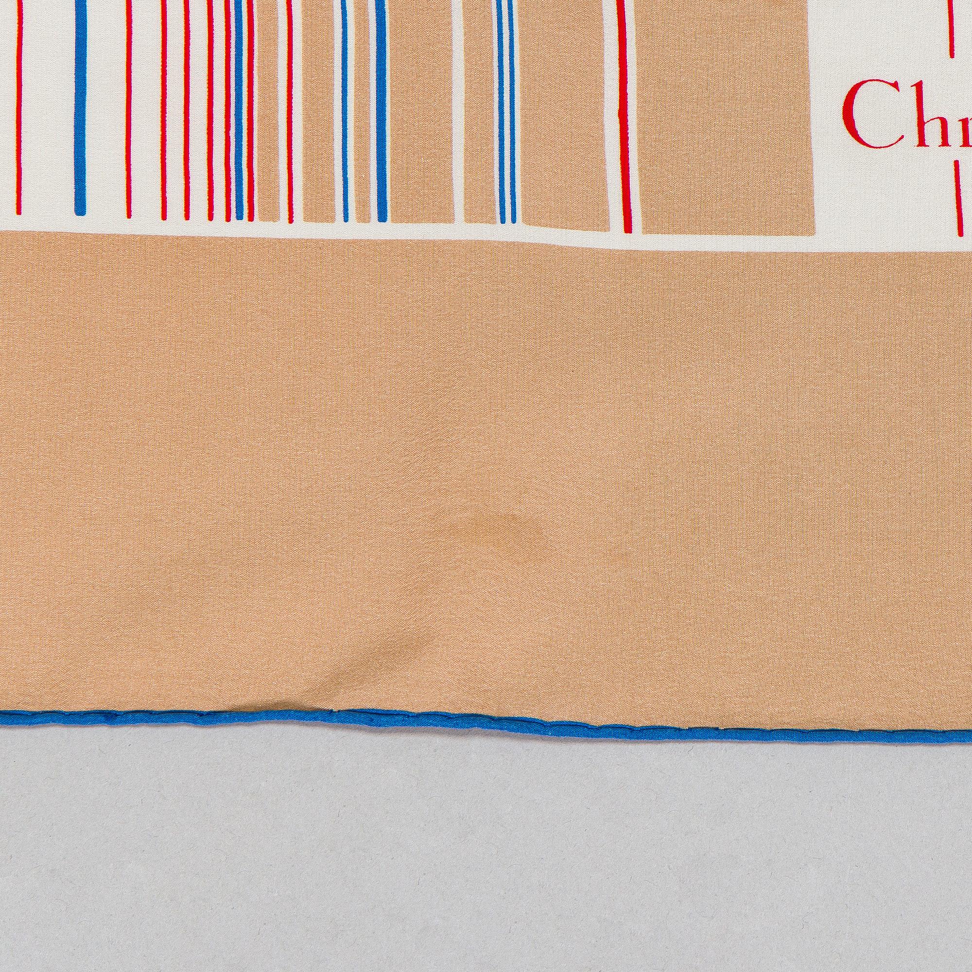 Christian Dior, a silk scarf.