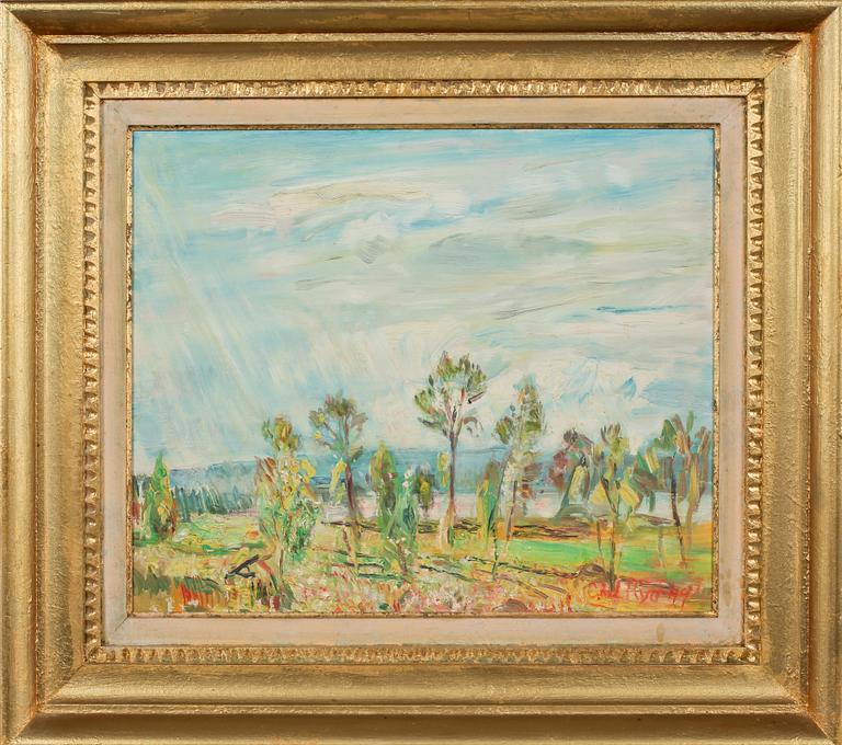 CARL RYD, olja på pannå, signerad och daterad 49.