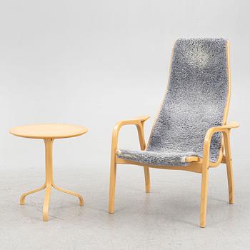 Yngve Ekström, armchair and table, "Lamino", Swedese.