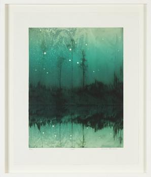 Annette Hammarén, etching in colours. Signed in pencil and numbered 25/25.