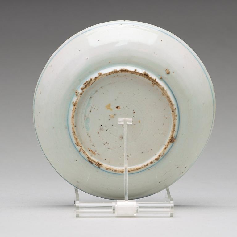 A set of nine blue and white dishes, Ming dynasty, Wanli (1572-1620).
