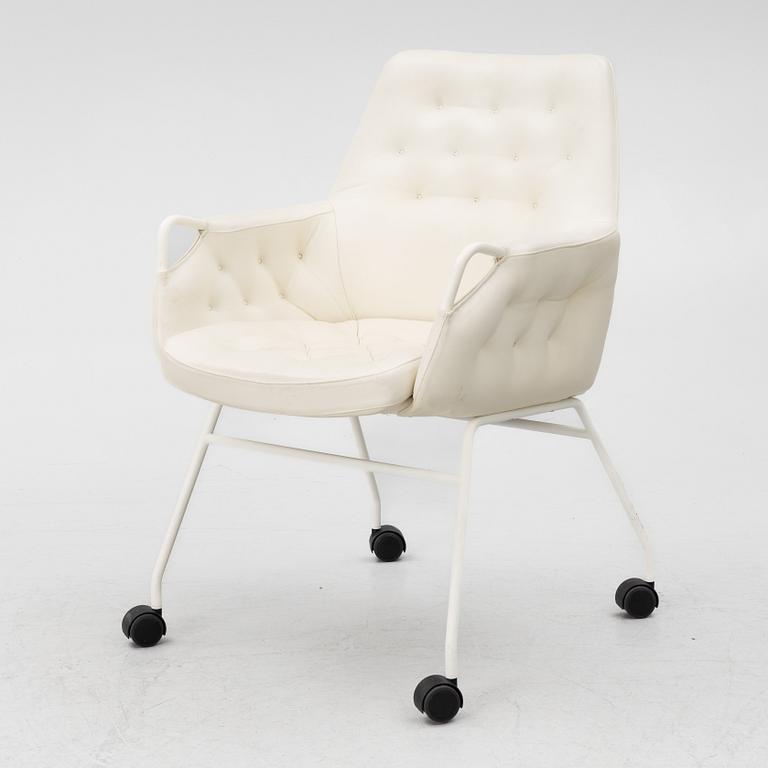 Bruno Mathsson, armchair/office chair, "Mirja", custom-made in 2001.