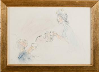 ROBERT HÖGFELDT, 2 st, blandteknik, sign.