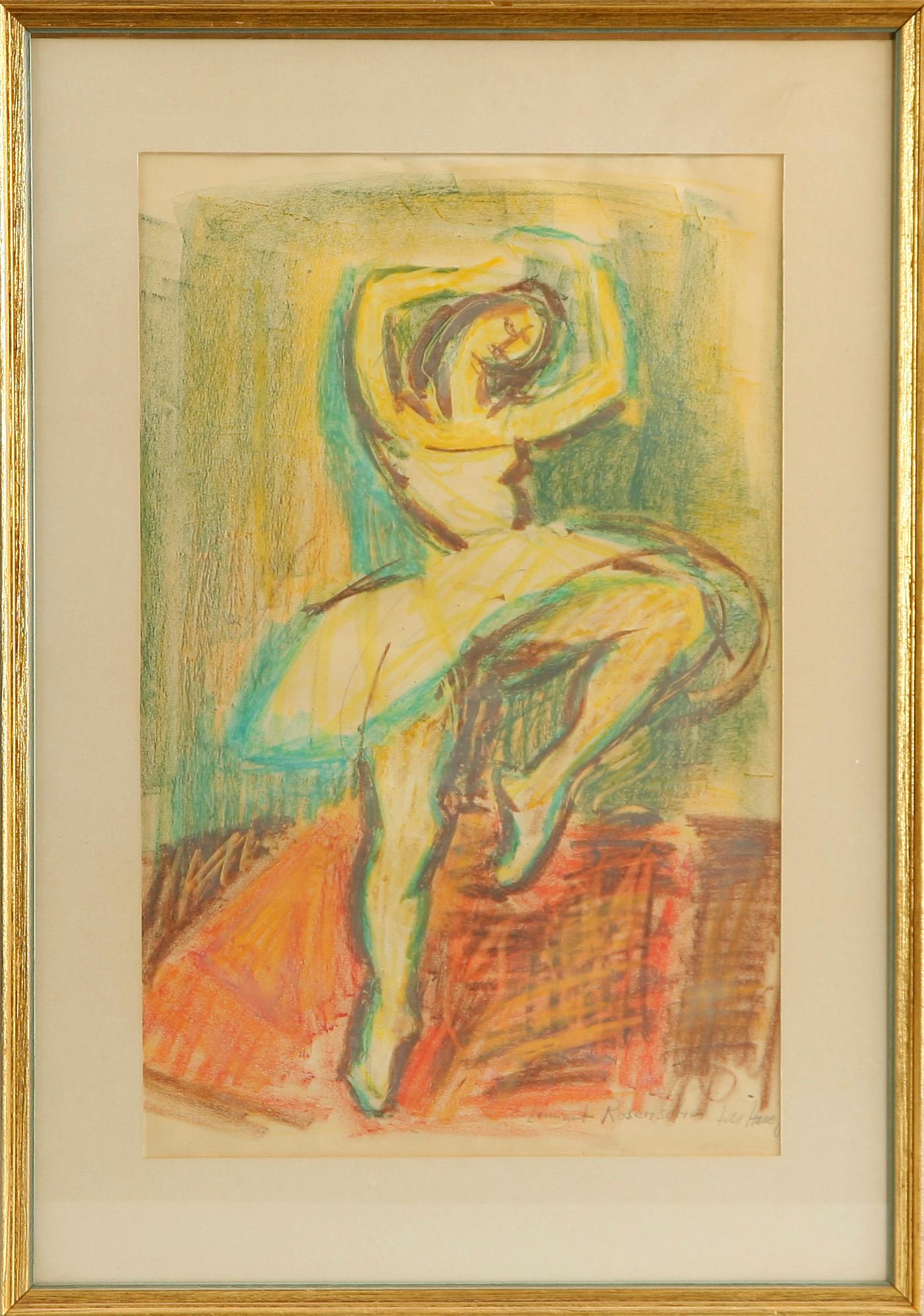 LENNART ROSENSOHN, akvareller samt pastell, 3 st, sign.