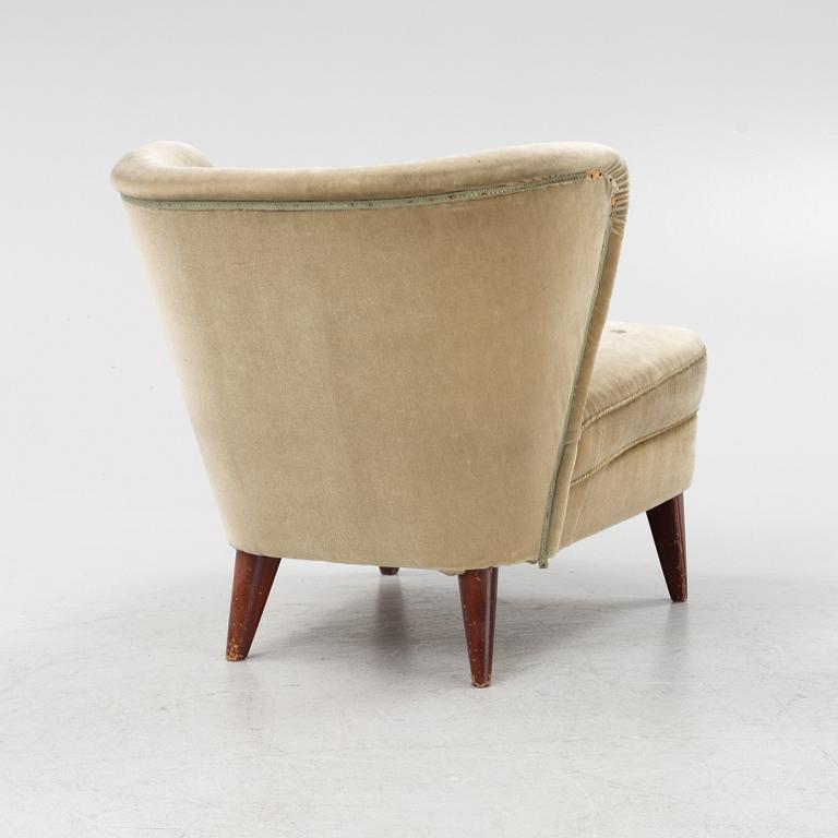 Swedish Modern, an easy chair, 1940's/50's, the model has been sold via Gösta Jonsson.