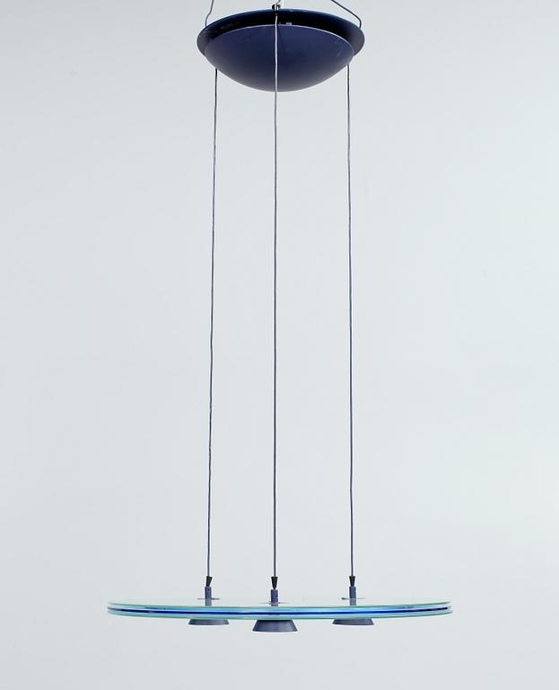 TAKLAMPA, "Aurora", Perry King & Santiago Miranda för Arteluce, formgiven 1982. Höjd ca 106 cm.