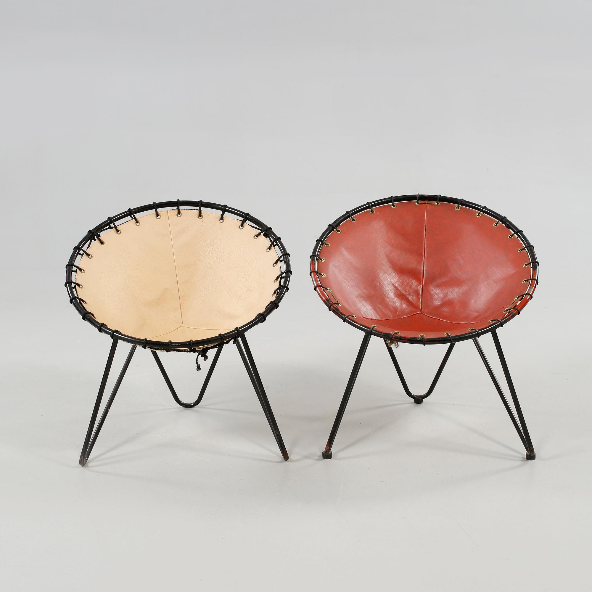 FÅTÖLJER, ett par, 1900-talets mitt.