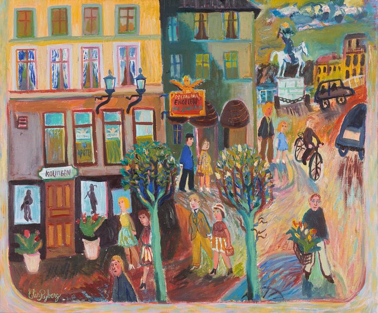 Elis Ryberg, olja på duk, signerad Elis Ryberg.