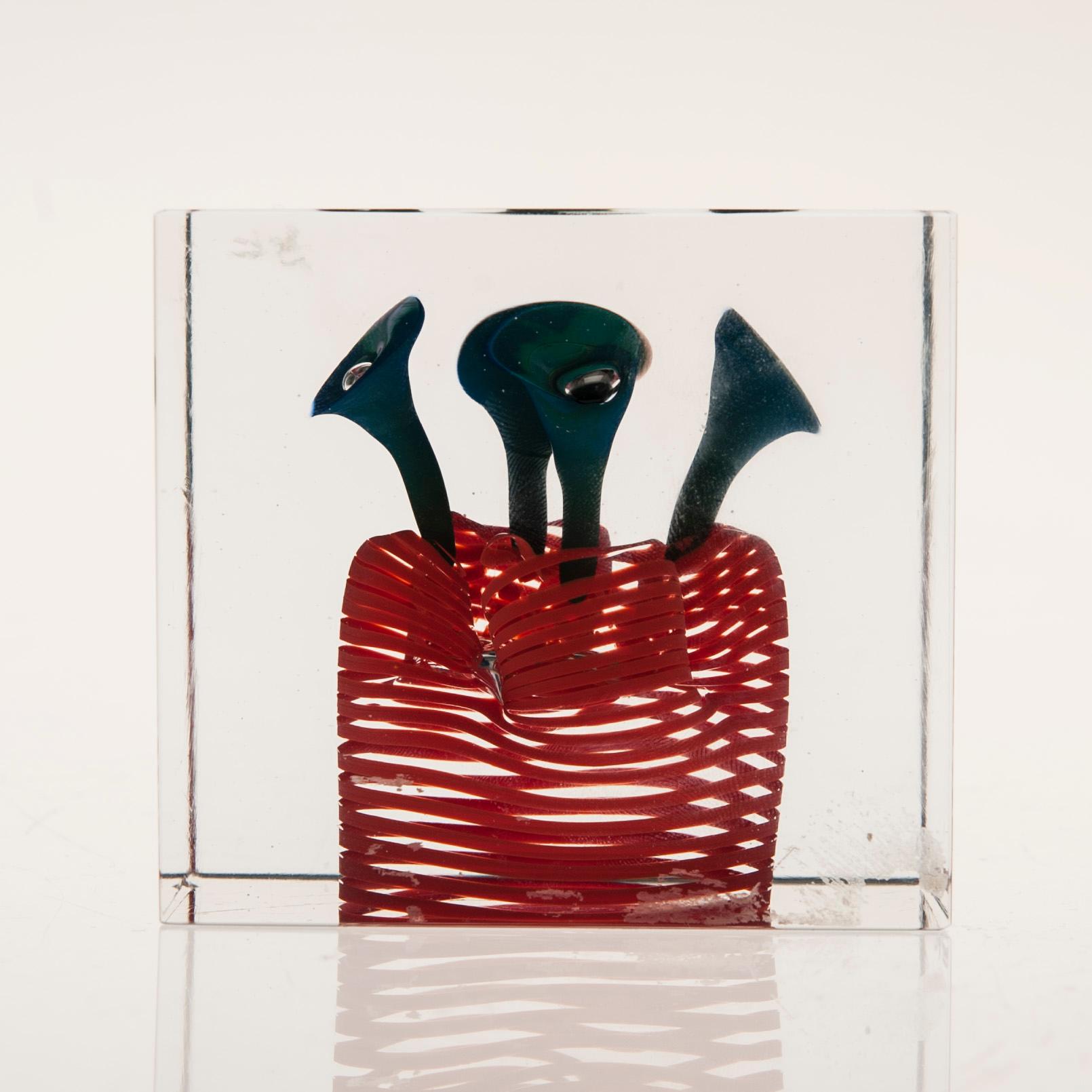 ÅRSKUB, glas, signerad Oiva Toikka, Nuutajärvi, numrerad 254/500.