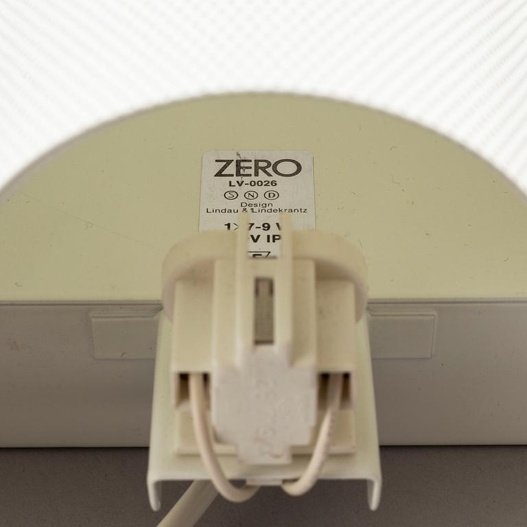 A pair of 'Zero' wall lamps, from Lindau & Lindekrantz, second half of the 20th century.
