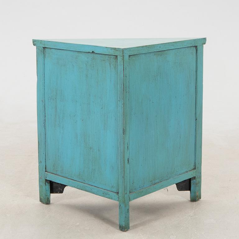Corner Cabinet China Blue Lotus Late 20th/Early 21st Century.