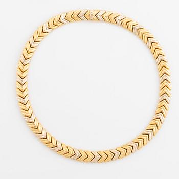 Collier, 18K guld i två färger.