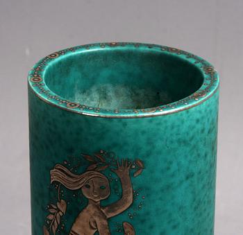 VAS, stengods, "Argenta", Wilhelm Kåge, Gustavsberg, 1947.
