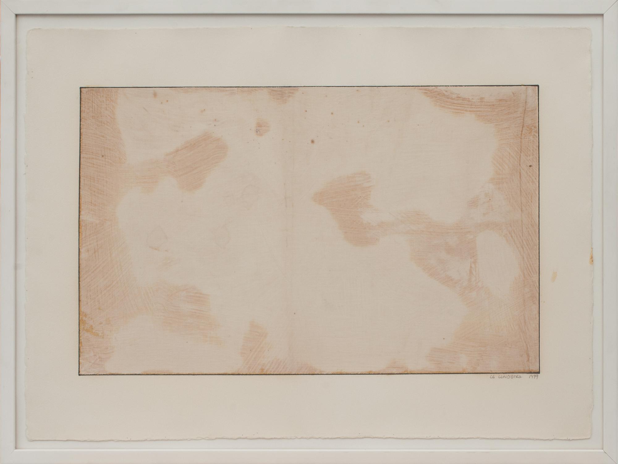 LG LUNDBERG, blandteknik på papper, signerad och daterad 1979.