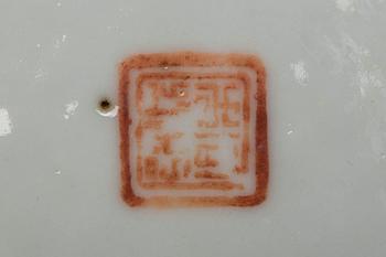 SKÅLFAT, porslin, Kanton, 1800-talets mitt.