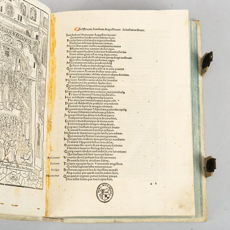 Augustinus, incunabulum, Basel 1494.