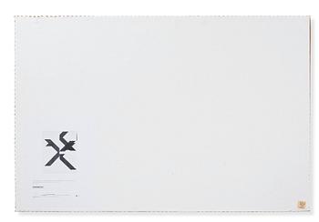 Wade Guyton, "X Poster (Untitled, 2007, Epson UltraChrome inkjet on linen 84 x 69 inches, WG1210)".