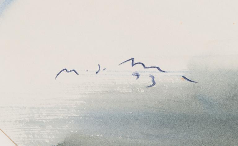 Nandor Mikola, watercolour, signed and dated -93.