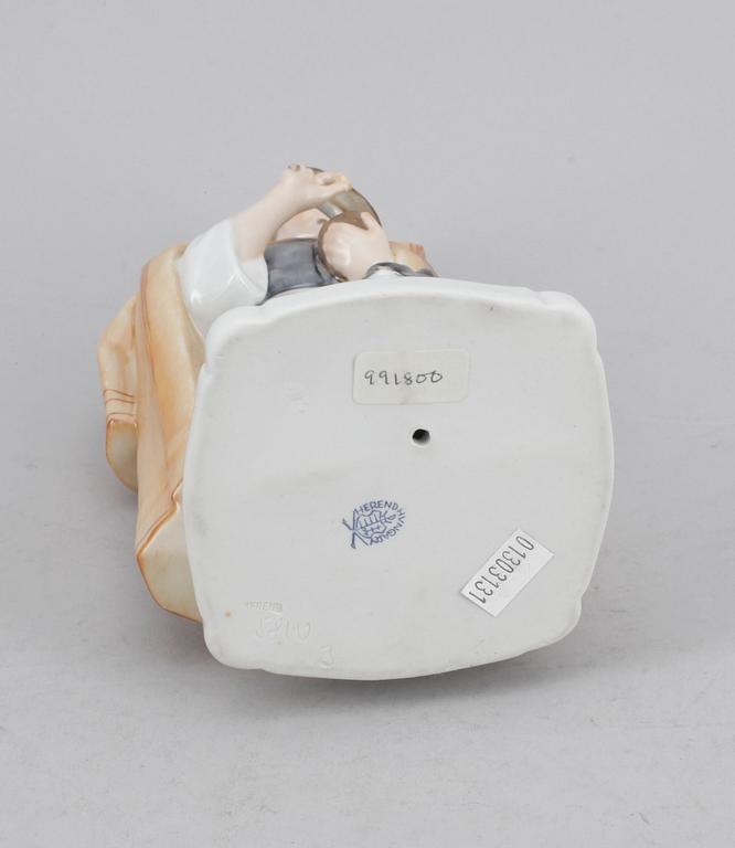 FIGURINER, 2 st, porslin, Herend, Ungern.