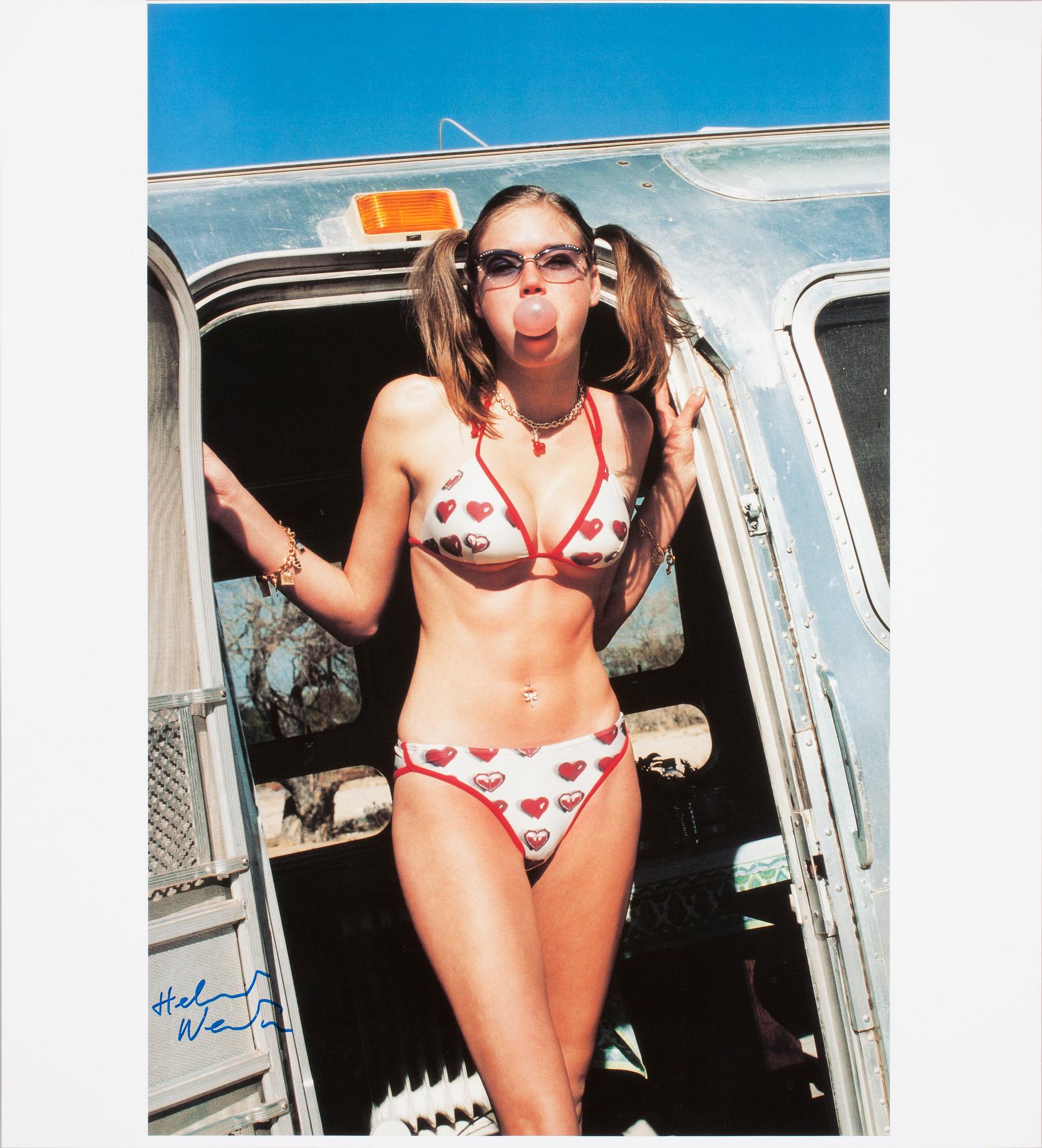 HELMUT NEWTON, färgoffsetlitografi, sign.