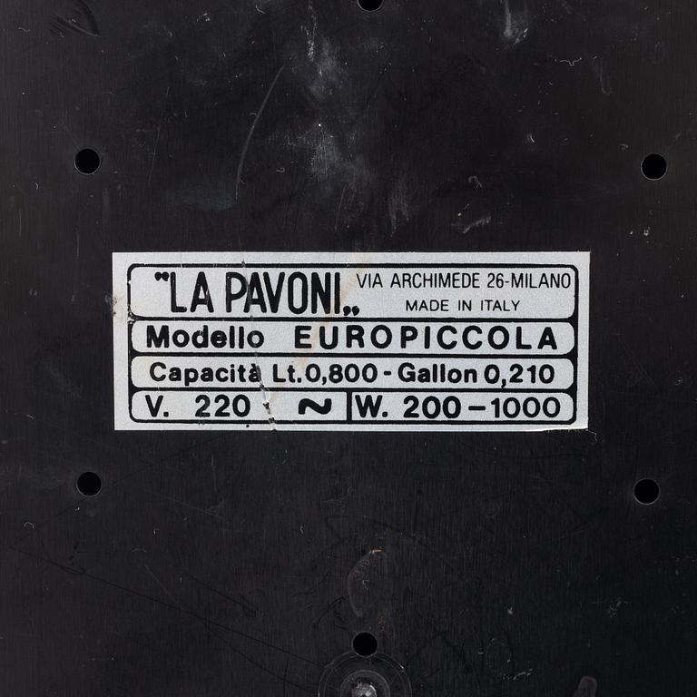 Espresso machine, La Pavoni, Italy 1987.