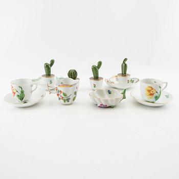 Service pieces 19 pcs Herend Hungary 20th century porcelain.