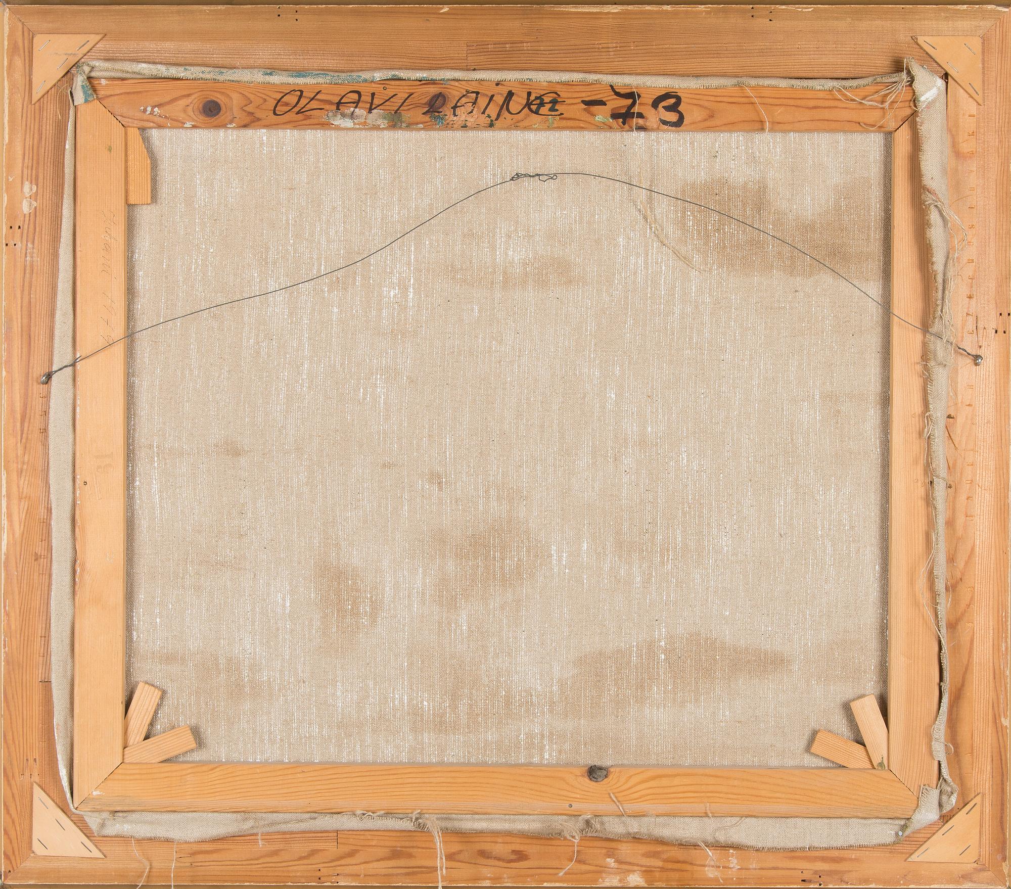 Olavi Laine, Vinterlig gårdsutsikt.