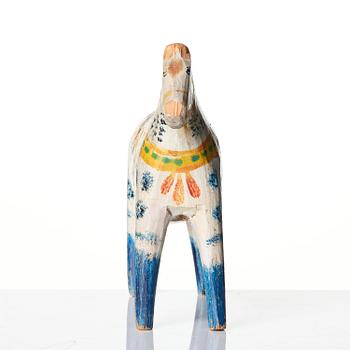 A Dalecarlian horse attributed to Karin Nisser (1883-1947), Vattnäs.