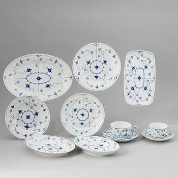 A Bing & Gröndal dinner service, Denmark, 20th  Century. (52pieces).