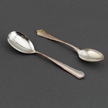 A german silver cutlery service, silver 800, including Bruckmann (68+ 24 pieces).