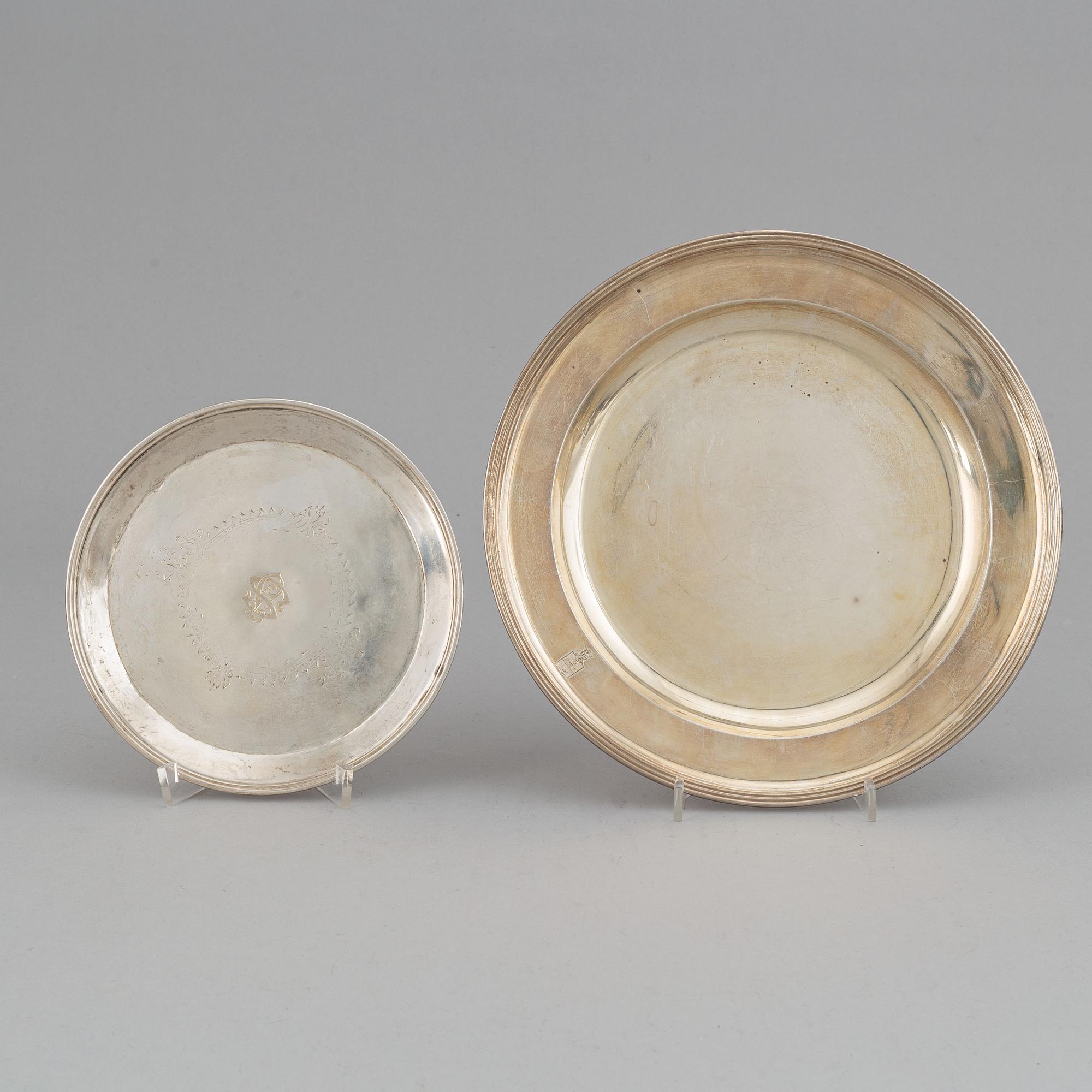 Six Russian silver pieces, mark of Wäkeva, Seipel and others, 18th/19th century.